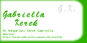 gabriella kerek business card